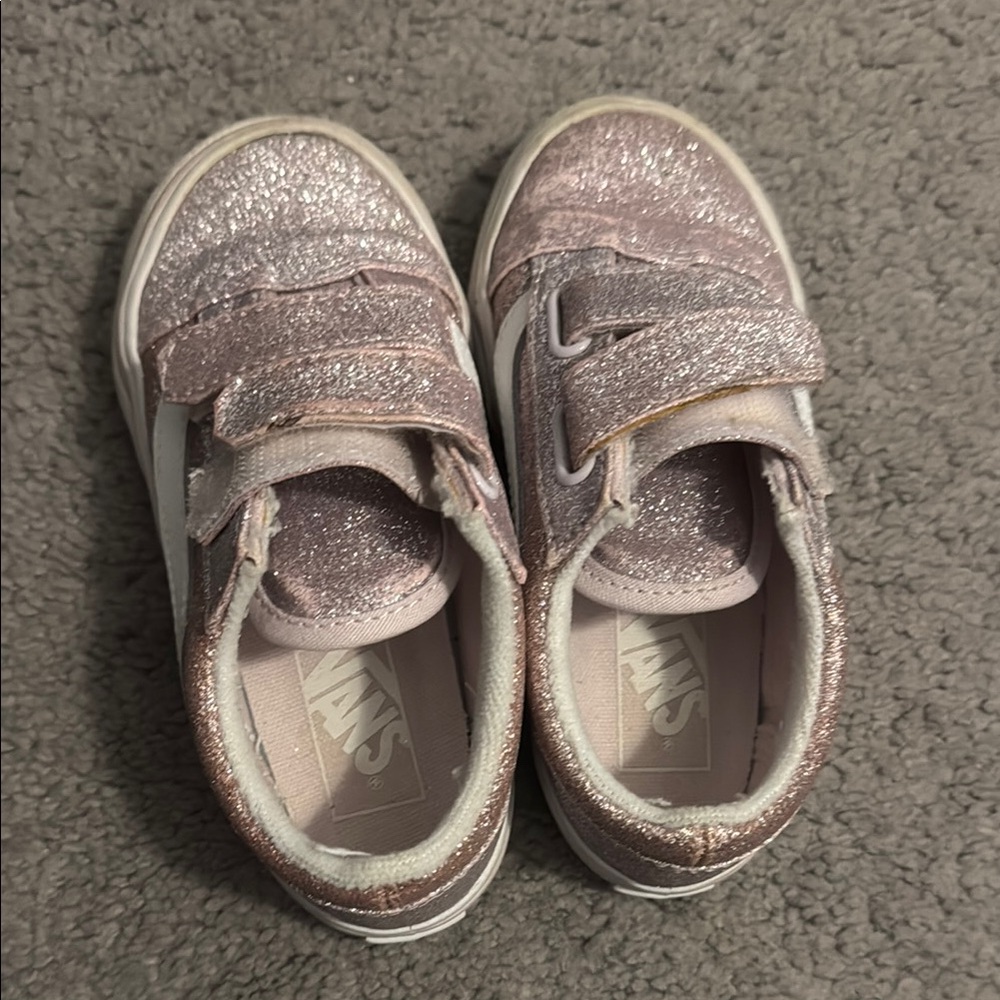 Vans Pink Sneakers with Easy Velcro Straps